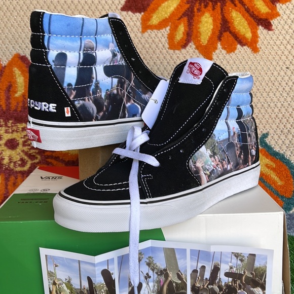 Vans Sk8-Hi Moca Frances Stark/Black Men’s sneakers - skate shoes - Picture 1 of 16